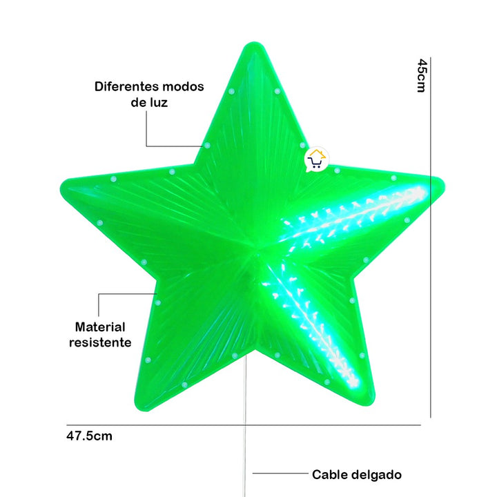 Estrella Luz LED Grande Ventana Puerta Navidad 2294V