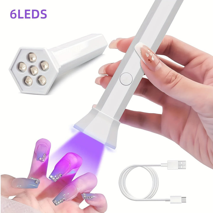 Linterna Portátil Profesional para Uñas de Gel, Luz Mini para Secado Rápido de Esmalte en Casa y DIY