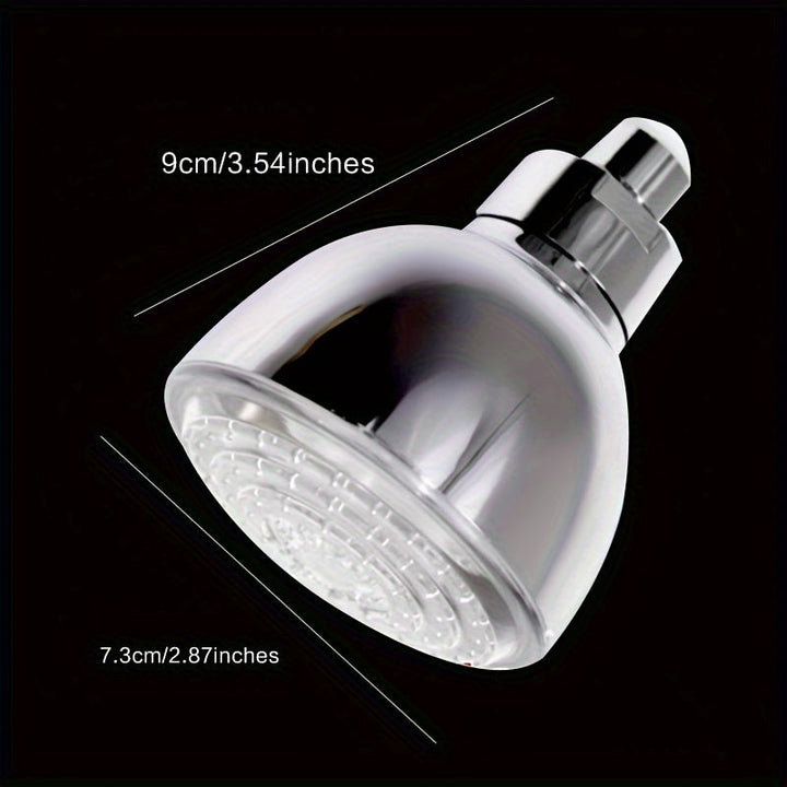 Rociador de ducha redondo con cambio de color intermitente y temperatura auto-activado LED