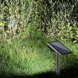 1 lámpara solar exterior con 9 LED para jardín y paisaje, 5 modos de iluminación automática encendido/apagado, resistente al agua IP65 para patios, árboles y terrazas