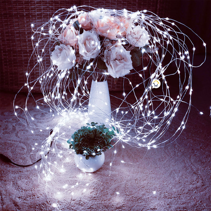 Luz Cascada Micro LED Para Árbol 200 Luces 2 M Ramo Navidad YX200TB