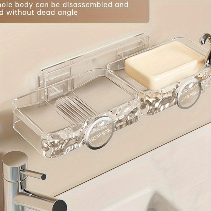 Soporte de Jabón de Pared Sin Taladrar, Artefacto de Jabón de Baño de Alta Gama para el Hogar