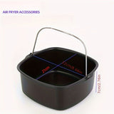 Molde de pastel redondo de metal con tapa - Molde de hornear antiadherente y resistente al calor para pasteles, muffins y pasteles redondos perfectos - Accesorios de freidora de aire duraderos para hornear en casa