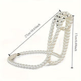 Elegante Collar de Perlas con Estante Flotante para Vino - Decoración de Mesa de Hierro para Hogar, Bar y Restaurante