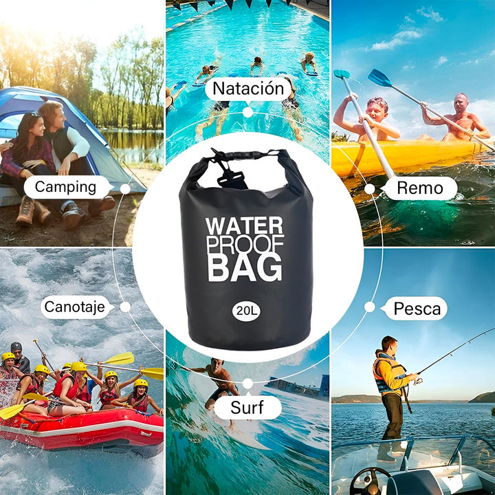 Bolso Impermeable 20L Ocean Pack Deportes Mochila Pesca Water proof BAG FY-06
