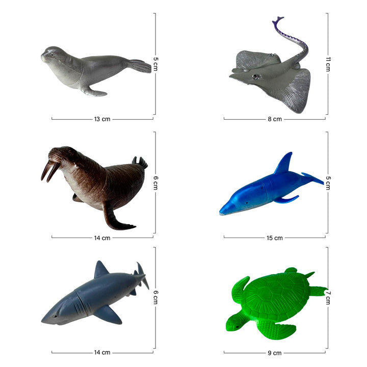 Animales Acuáticos de Juguete x11 Niños 2887-8