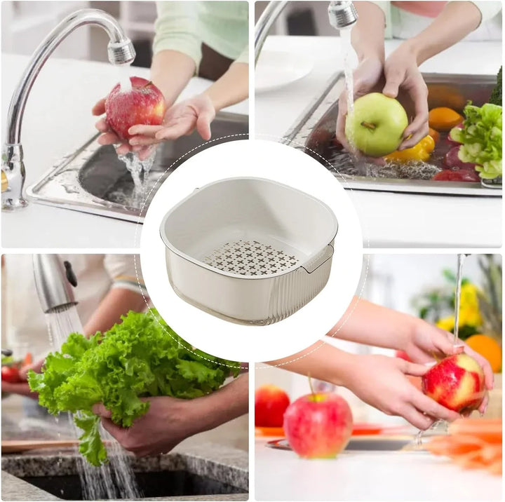 Cesta con Escurridor Para Alimentos