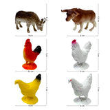 Animales De Granja De Juguete x10 2887-5