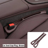 2 piezas de tiras de relleno de hueco de asiento de coche, barras de sellado de hueco lateral impermeable, ranuras de almacenamiento de organizador de hueco de asiento, diseño de almacenamiento doble, puede almacenar pequeños artículos