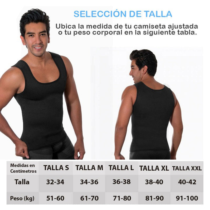 Chaleco Reductor Hombre Faja Neopreno Sin Broches RF US01