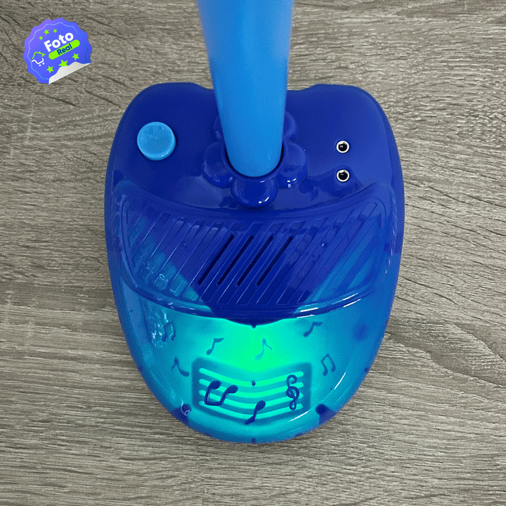 Micrófono Doble Karaoke Juguete Musical Luces Niños 8801L