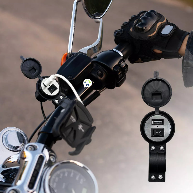 Cargador Usb Para Moto Impermeable 12v Celular