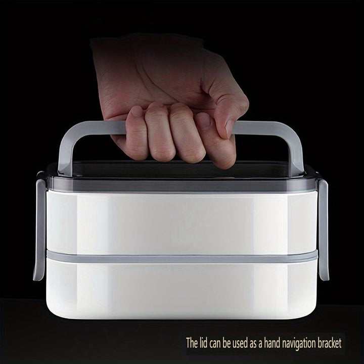 Lonchera de Acero Inoxidable Aislada - Doble Capa, Segura para Microondas, Portátil para Escuela y Trabajo, Regreso a Clases