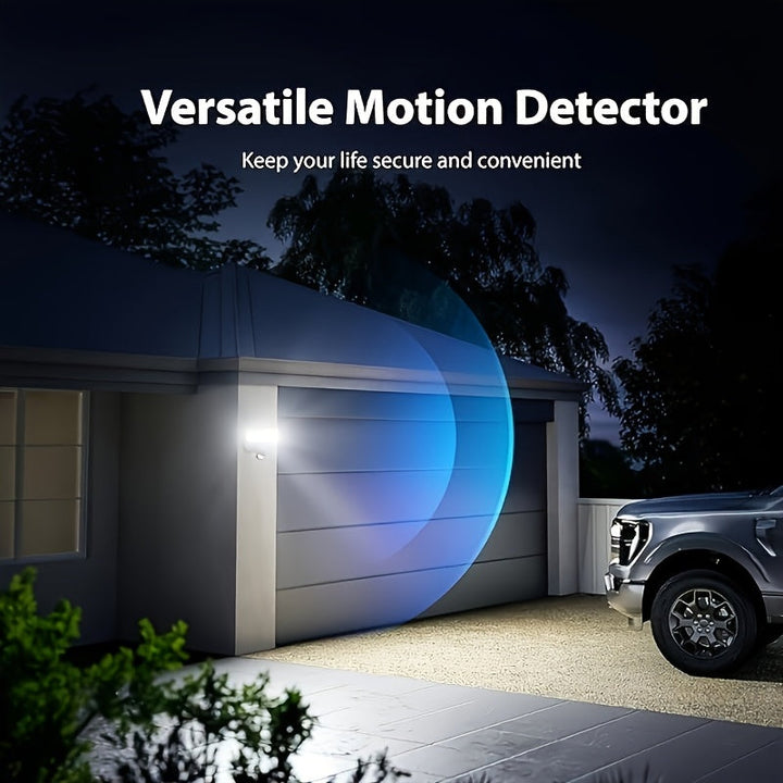 1 pieza/2 piezas 400 LED luz solar exterior de pared, con sensor de movimiento, luz LED blanca fría, luz solar de inundación, luz solar de calle de alta luminosidad, panel solar más grande, fácil de instalar, super brillante, auto NO/OFF, para porche, pa