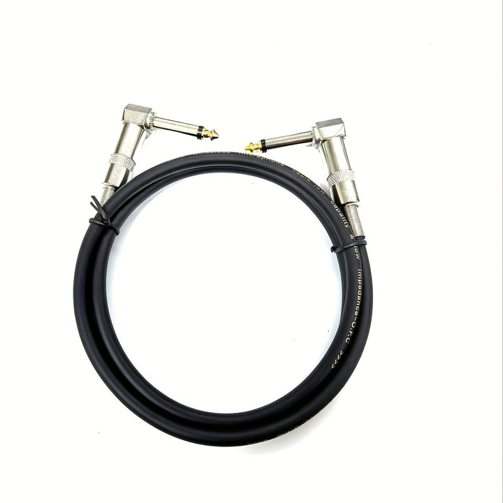 Cable de Audio Macho a Macho de 1m y 6.5mm con Conectores Chapados en Oro - Diseño Flexible y Sin Enredos para Transmisión de Sonido de Alta Calidad - Ideal para Amplificadores, Altavoces y Receptores, Cable de Transmisión de Sonido | Cable Helicoidal |