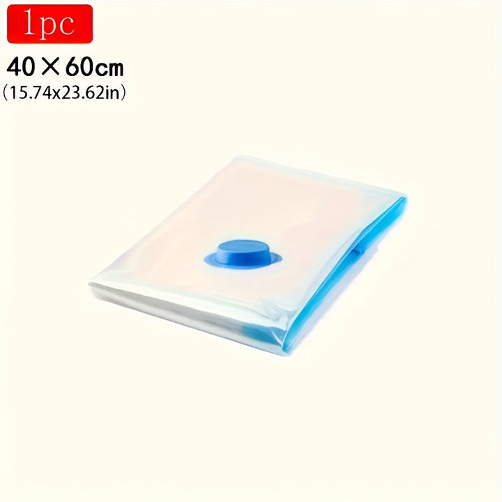 Juego de 8 bolsas de almacenamiento de vacío extra grandes de 40x60cm con 1 bomba manual - Ahorra espacio, compresión hermética, a prueba de polvo y humedad, adecuado para ropa y ropa de cama, adecuado para dormitorios, armarios y mudanzas