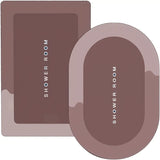 2pcs Alfombras de Baño Ultra Absorbentes Antideslizantes con Tecnología de Secado Rápido - Mezcla Suave de Tierra de Diatomeas y Poliéster, Lavables a Mano, Perfectas para Baño, Lavandería y Entrada - Resistentes a Manchas y Humedad, Pelo Bajo, Forma Rec