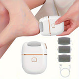 Exfoliador de Pies Recargable con 3 Cabezales de Pulido, Carga USB, Fácil de Usar y Adecuado para el Cuidado del Pie - Haz que Tus Pies Estén Suaves y Lisos con una Herramienta de Pedicura Eléctrica - Perfecto para Regalos de Vacaciones