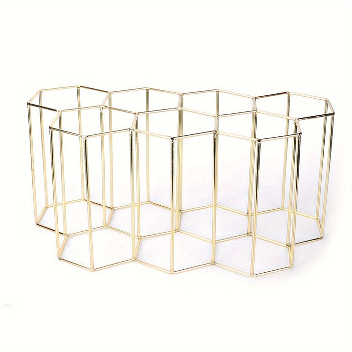 Estante de vino de panal de abejas de metal, estante de vino tinto, decoración nórdica para el hogar, adornos para gabinete de vino, estante de vino de hierro de 7 rejillas