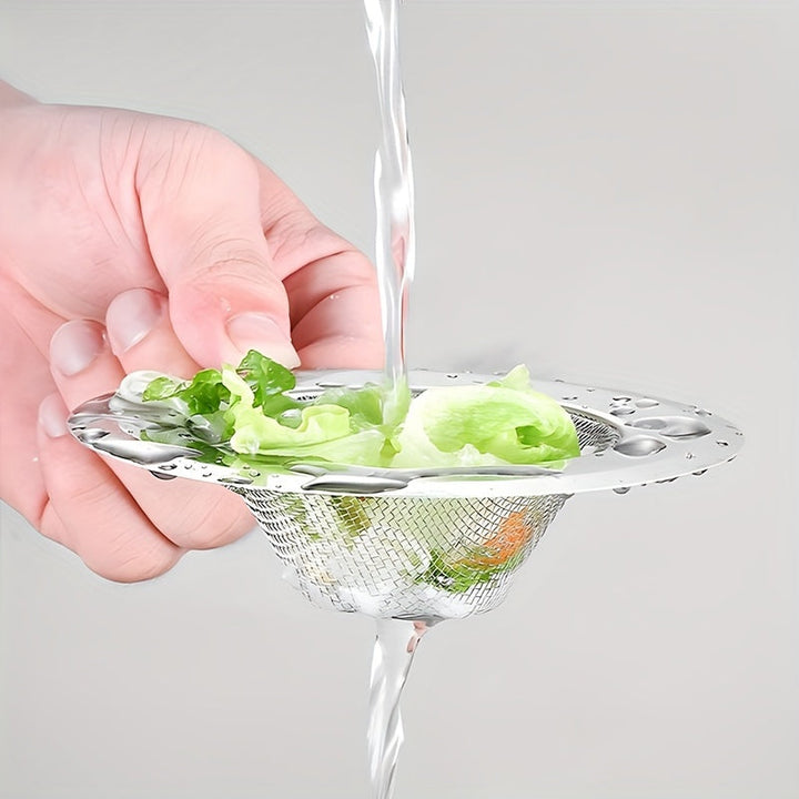 3 piezas de colador de acero inoxidable de alta calidad: Ideal para uso en cocina y baño, evitando eficazmente los atascos y protegiendo su infraestructura de plomería