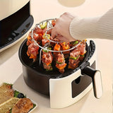 Juego de Parrilla de Acero Inoxidable con 24 Brochetas para Carne y Verduras, Herramientas para Barbacoa, Rejilla para Horno y Vaporera