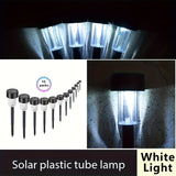 Juego de 10 luces solares LED para exteriores, luces decorativas de acero inoxidable para jardín, césped, camino, terraza, entrada, fiestas, con batería de níquel de 40 mAh, sin control remoto