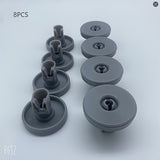 4/8pcs Rueda para Lavavajillas Debajo del Estante, Diámetro 40mm, Adecuado para DISHLEX ELECTROLUX IKEA AEG Favorite Privilege Zanussi, Tamaño: 40x29mm/1.57x1.14in