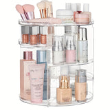 [Giratorio Transparente Maquillaje Organizer] Organizador de Maquillaje Giratorio Transparente 360° - 1 pza Estante Giratorio para Cosméticos de Encimera - Para Almacenamiento en Dormitorio y Baño