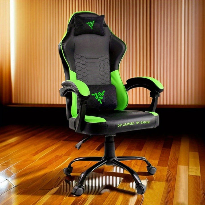 Un potente sillón gaming, silla de oficina orgullosa, silla para estudiantes y e-sports, ergonómica con altura ajustable y rotación