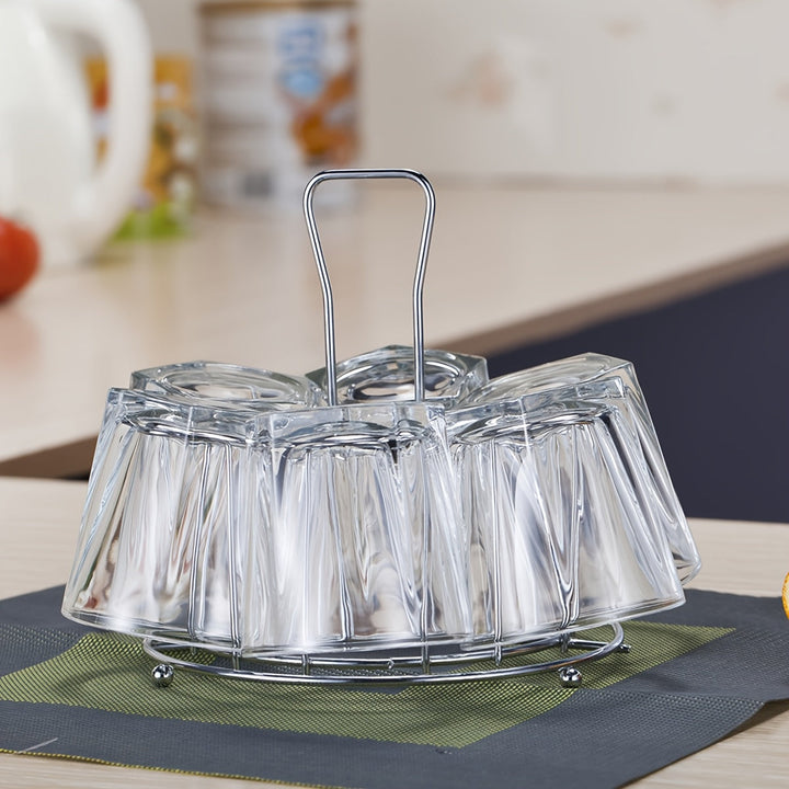 Soporte para vasos de acero inoxidable con drenaje, portavasos invertido, organizador de vidrios para encimera de cocina, ideal para cocinas, salones y bares