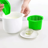 1pc Hacedor de Queso para Microondas - Sencillo Molde de Plástico para Hacer Queso Casero, Ideal para Uso en la Cocina, Incluye Cesta y Tapa