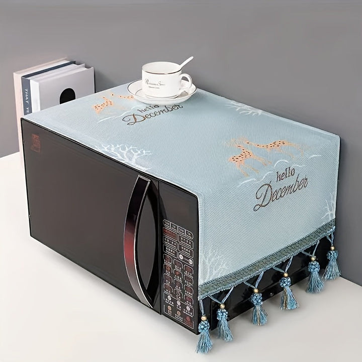 Cubierta Protectora de Poliéster Premium para Microondas - Accesorio de Protección para Electrodomésticos