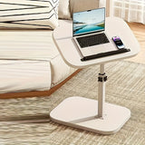 Altura Ajustable, Mesa de Volteo Giratoria de 360 Grados - Madera y Metal, Ideal para Uso en Interior y Exterior, Perfecta para Trabajar, Estudiar o Relajarse, Mesa de Estudio | Estilo Casual Moderno | Mesa de Altura Ajustable