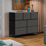 1pc Armario Clásico de Almacenamiento de Madera y Metal con 6 Cajones - Organizador Independiente de 68.58cm con Capacidad de 3.2 Pies Cúbicos, Fácil Montaje para Sala de Estar, Dormitorio, Oficina, Mueble en Tono Neutro, Construcción Duradera