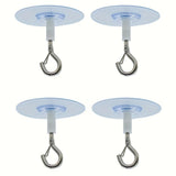 2 piezas/4 piezas/6 piezas/12 piezas, gancho de techo adhesivo no poroso, utilizado para colgar lámparas, plantas verdes y otros adornos, colgantes navideños, ganchos de Navidad, etc.