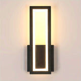 Luz de Pared LED Moderna - Blanco Cálido 3000K, Lámpara Interior de Acrílico Negro para Dormitorio, Sala de Estar, Pasillo y Escaleras
