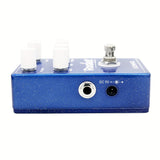 Pedal de guitarra de distorsión GOKKO - Amplificador digital de retraso y distorsión azul con ganancia ajustable, 4 palancas para tonos profundos y estilo áspero, no requiere energía, fácil instalación, pedal de distorsión, sobreimpulso de guitarra, dise