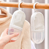 Deshumidificador Reutilizable para Armario con Colector de Agua y Gancho - Caja de Almacenamiento Colgante Antimoho para Guardarropa, Armario