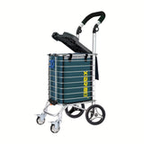 XIARI Carrito Plegable Multiusos - Hierro Duradero, Ruedas de Polipropileno para Cocina y Comedor, XIARI