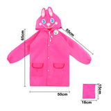 Impermeable Infantil Capucha Animales Abrigo Protección Lluvia CA228