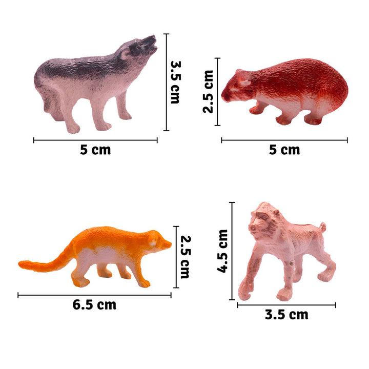 Figuras Animales Salvajes Set X8 Juguete Colección Didáctico Niños GM1911-123