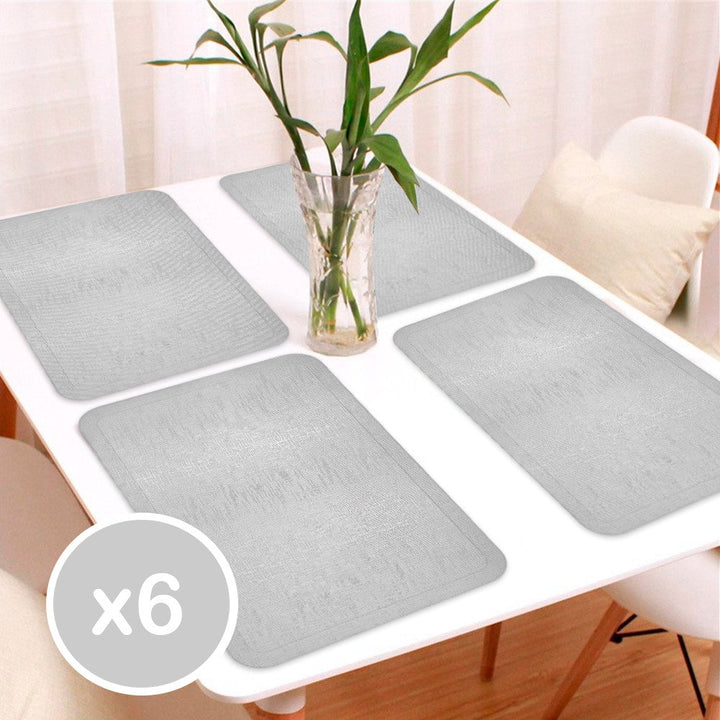 Mantel Individual Navideño x6 Metalizado Mesa Decorativo B316X6