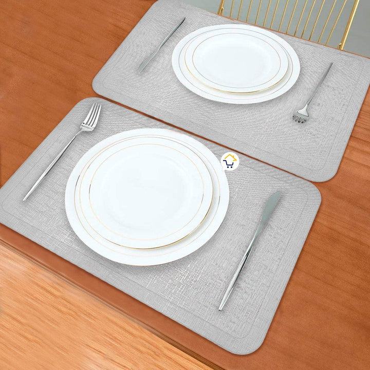 Mantel Individual Navideño x6 Metalizado Mesa Decorativo B316X6