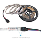 Cinta Luz Led 5 Metros RGB Multicolor Con Control Navidad SM2D605050