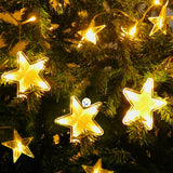 Luces Led Estrella X136 LED Cortina Luces 4m Navidad Cálida CE136NCA