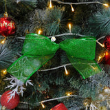 Cinta de Malla Navideña Metalizada x3 Rollos 9 m Verde 6246V