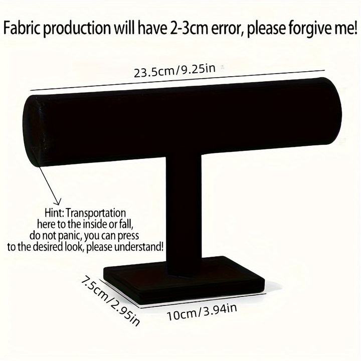 1 Soporte Exquisito para Exhibición de Pulseras y Relojes - Organizador de Colección Elegante para Mujeres, Estantería de Terciopelo para Almacenamiento de Joyería en Escritorio, Torre de Exhibición