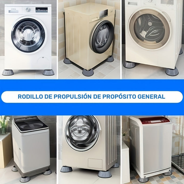 Juego de 4/8 alfombrillas antivibración para lavadora y secadora, base reductora de ruido, protección para el piso del cuarto de lavado, accesorios para lavadora