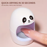 1pc Lámpara de Uñas en Forma de Q Mini, Secador LED Rápido para Gel de Uñas, Ideal para Arte de Uñas DIY en Casa