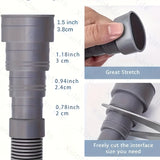 1pc Tubo de Drenaje Flexible de 6.56 Pies de Largo, Material Plástico Grueso y Extensible, Fácil Instalación con Cuatro Especificaciones de Interfaz (Diámetro Interior de 1/4", 20mm/22mm/28mm), Duradero para Lavadoras/Lavavajillas, Opciones de Corte Vers